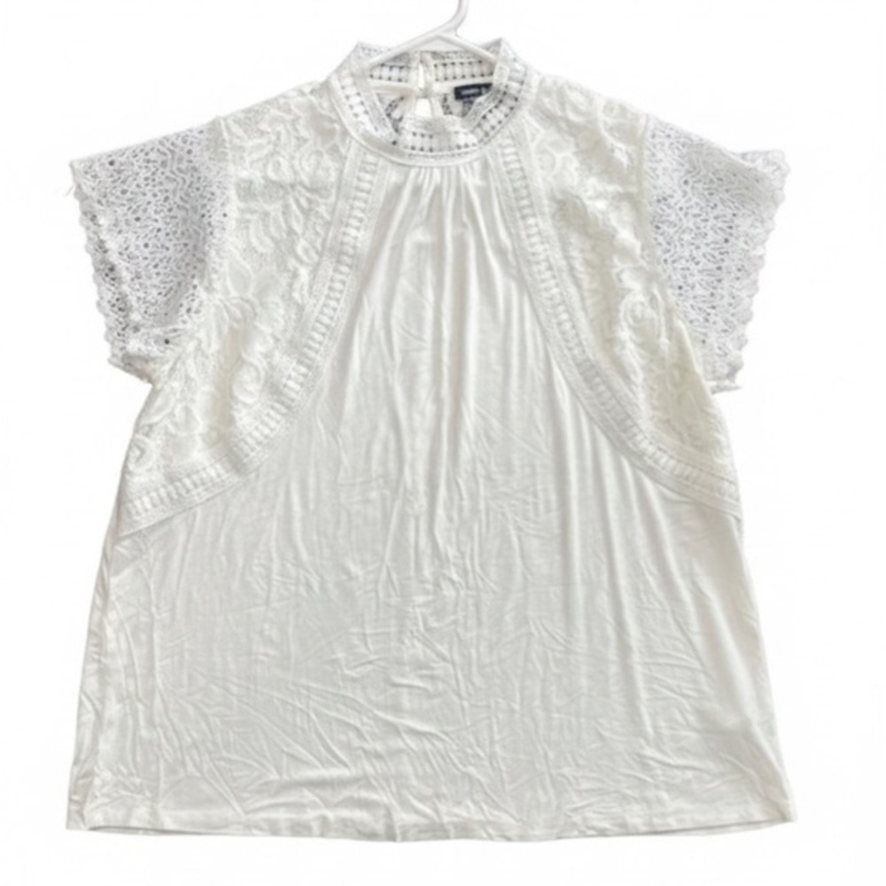 Cable & Gauge flutter sleeve top-EUC-XL